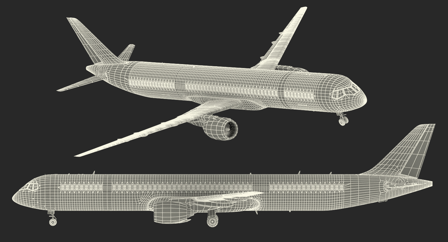 MC 21 S7 Airlines Rigged 3D model