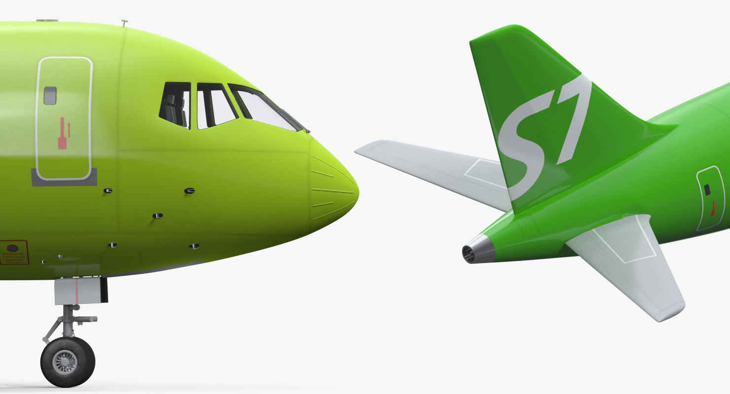 MC 21 S7 Airlines Rigged 3D model