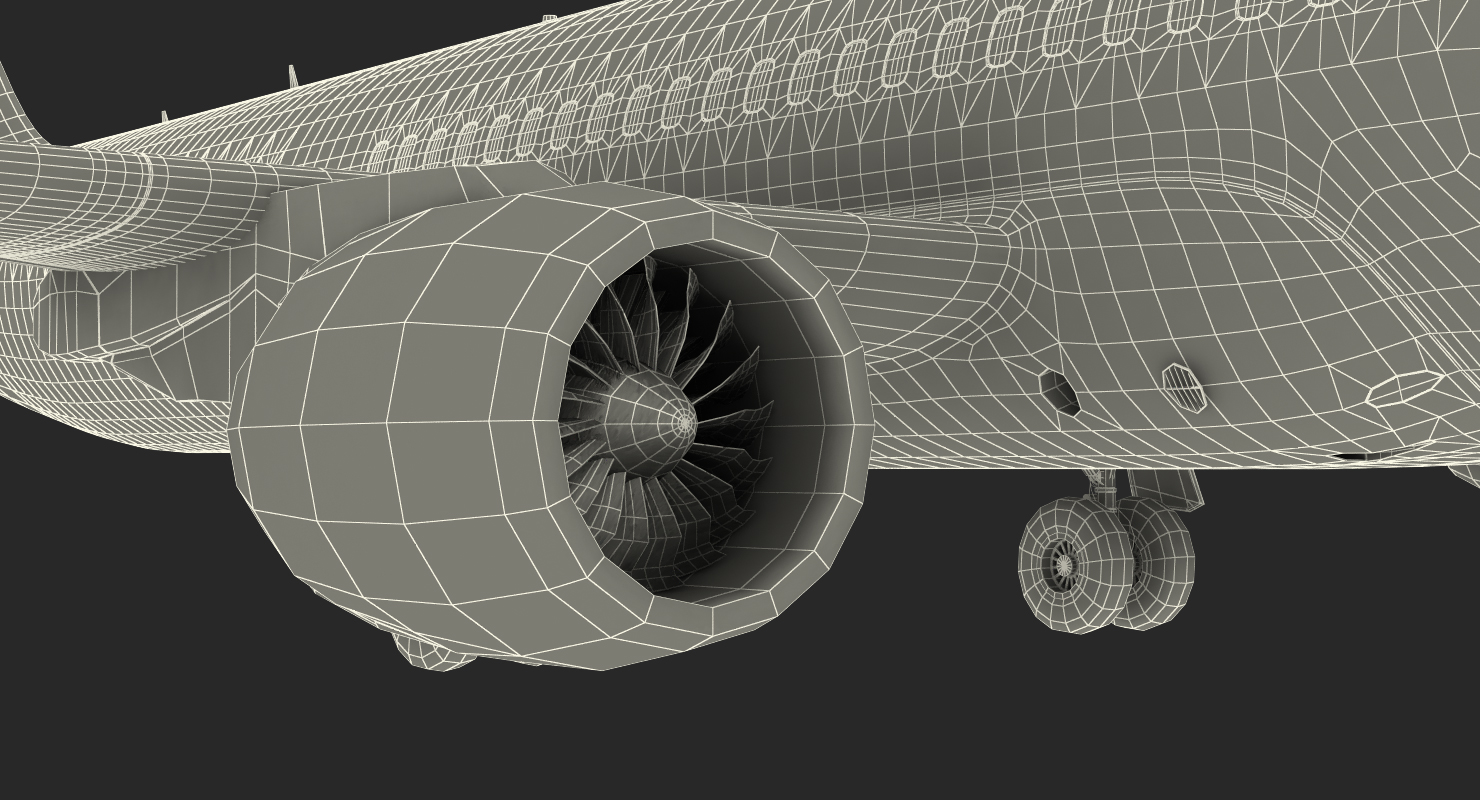 MC 21 S7 Airlines Rigged 3D model