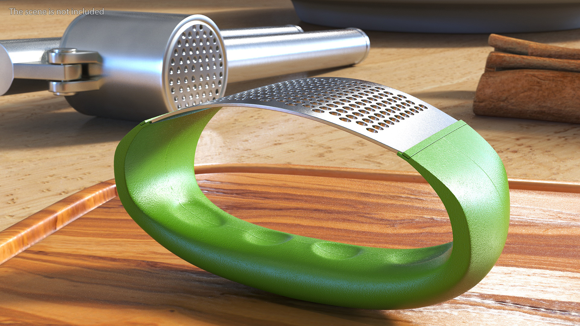 3D Garlic Press Rocker Light Green