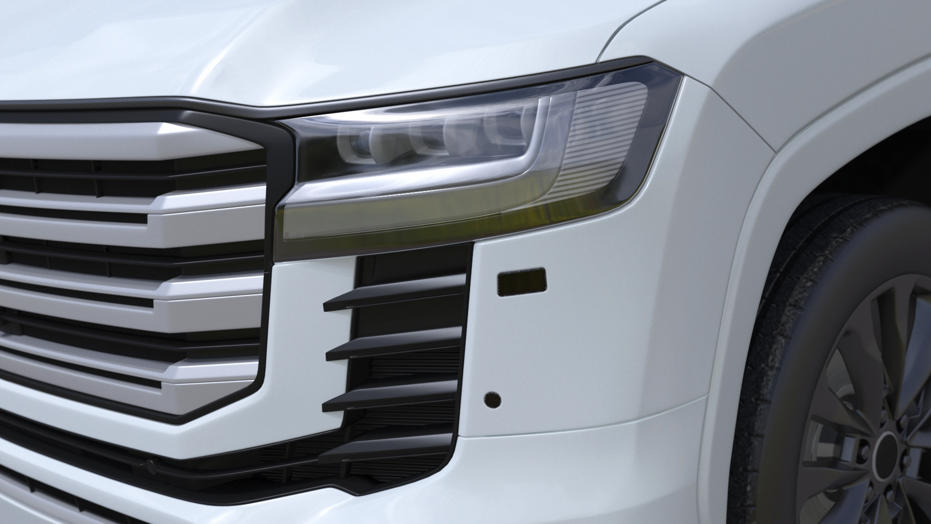 White SUV 3D model