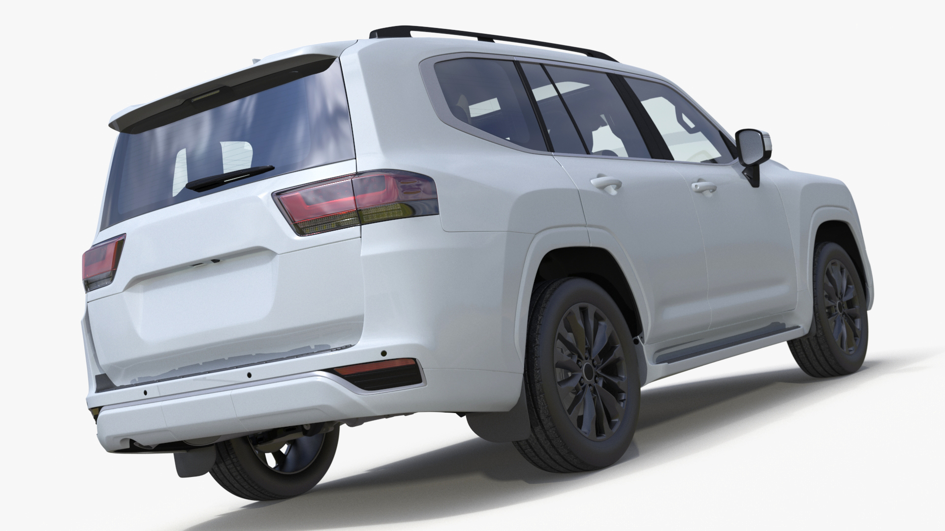 White SUV 3D model