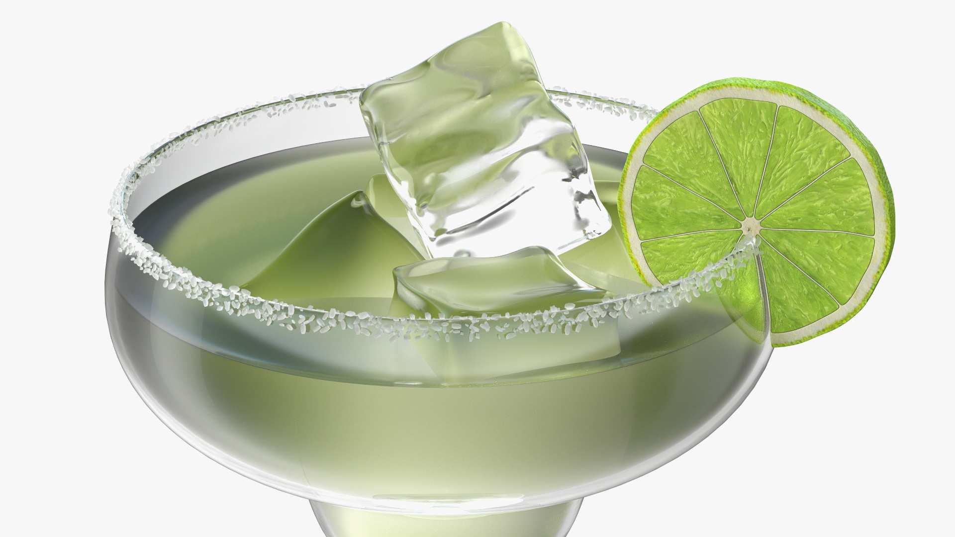 3D Classical Margarita Cocktail model