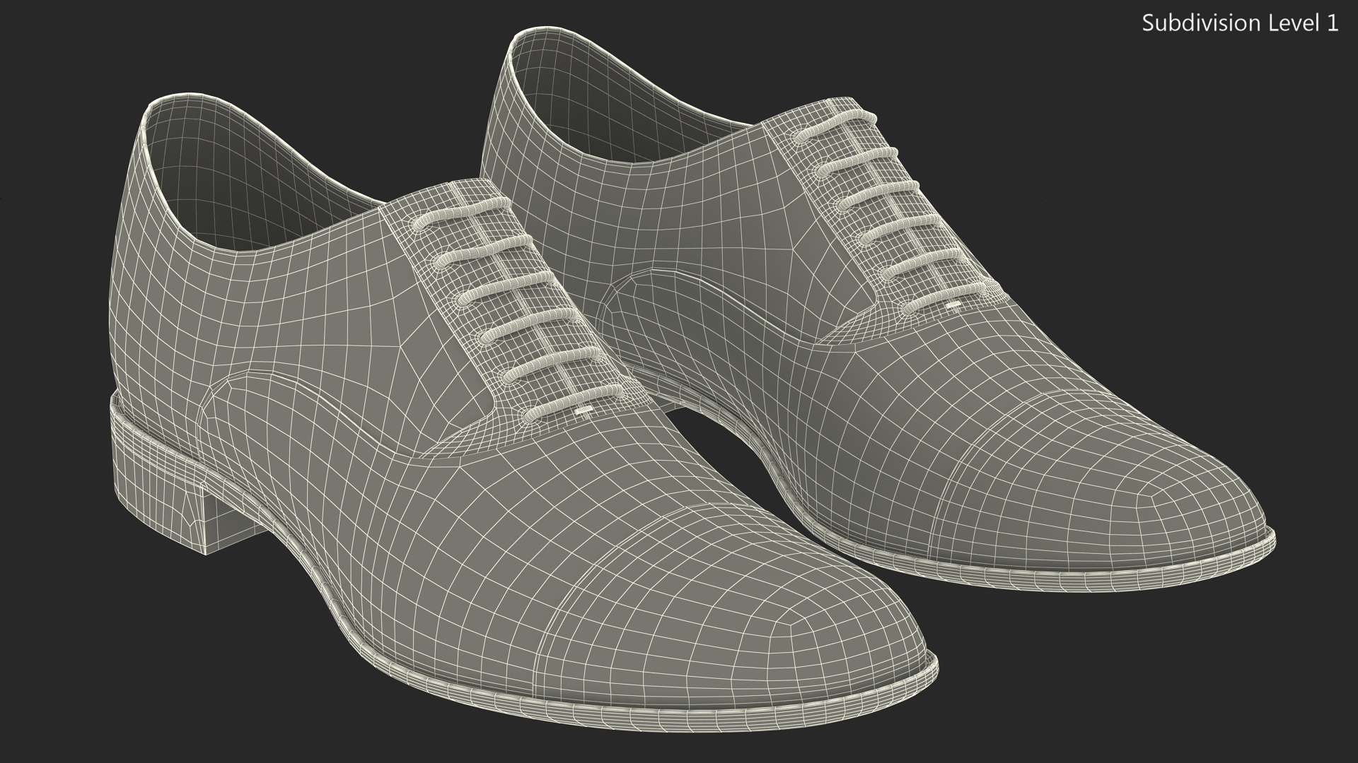 3D model Formal Shoes For Men