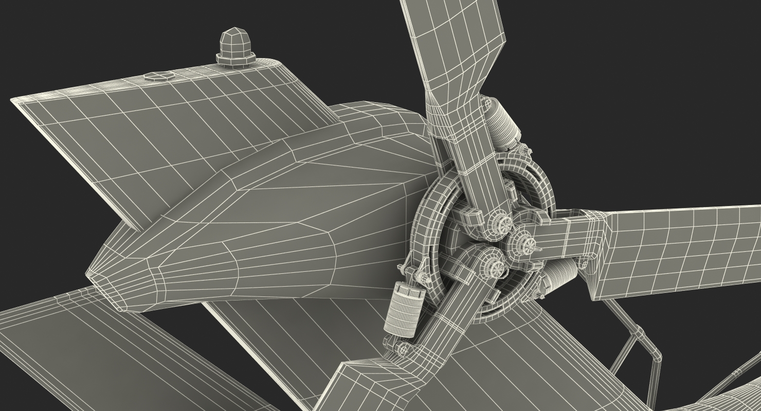 3D Eurocopter Tigre Spanish Army Rigged