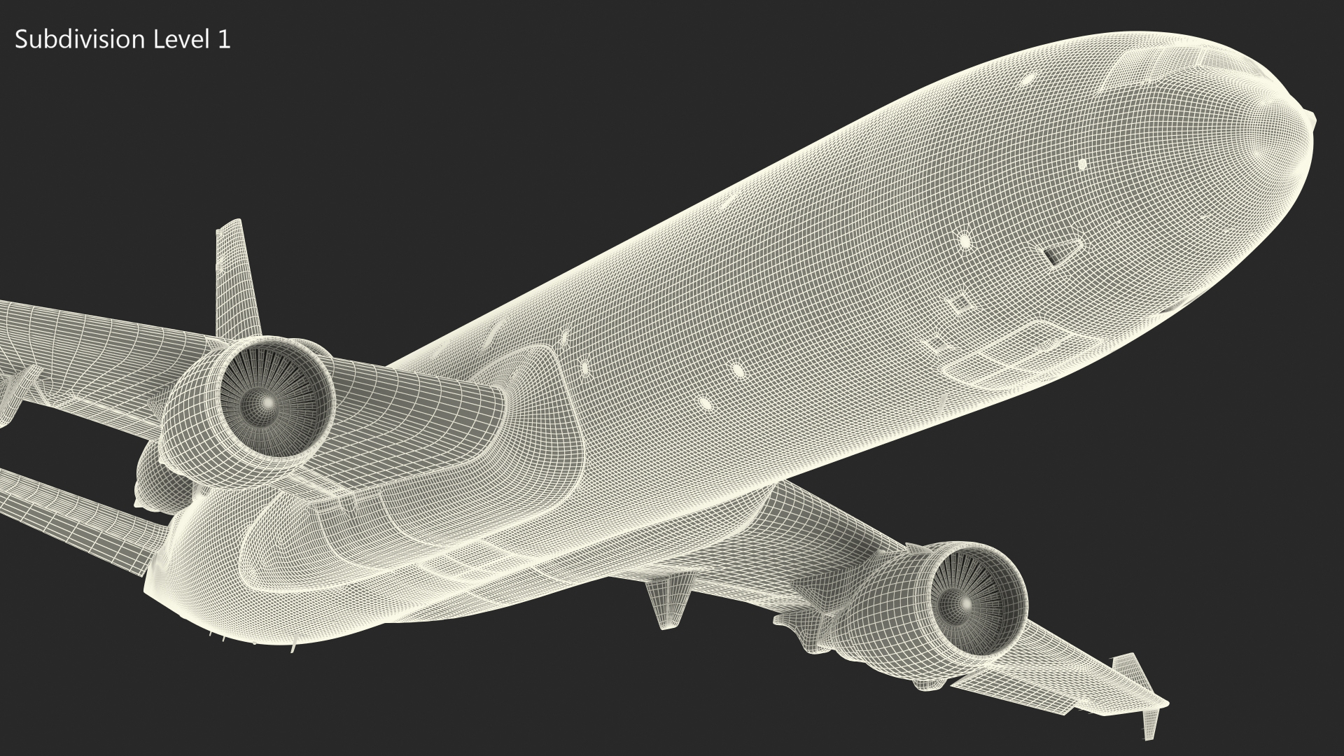 3D model McDonnell Douglas MD11 Tri Jet Airliner Aeroflot Rigged