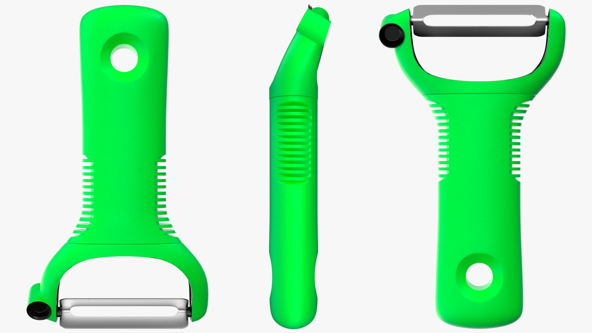 3D Y-Shaped Peeler Green