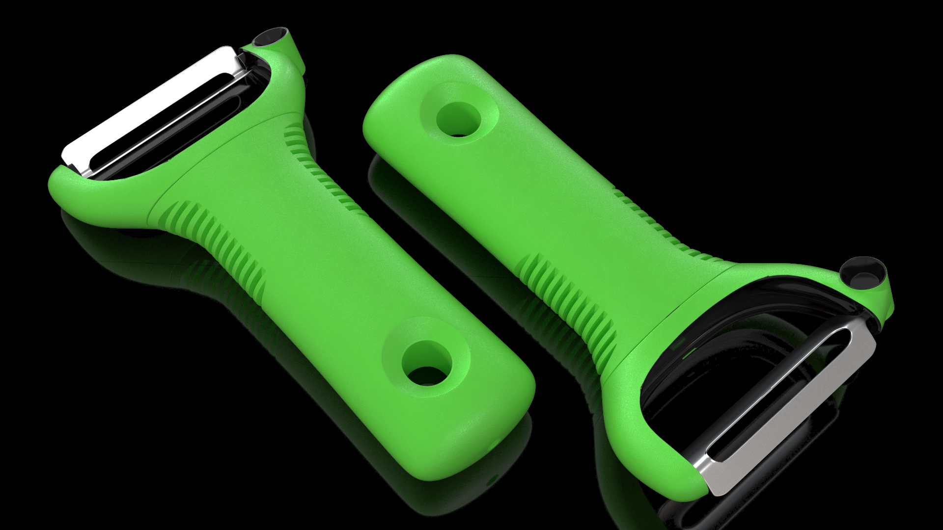 3D Y-Shaped Peeler Green