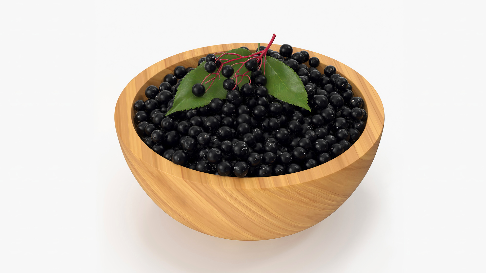 3D Bowl of Elderberry model