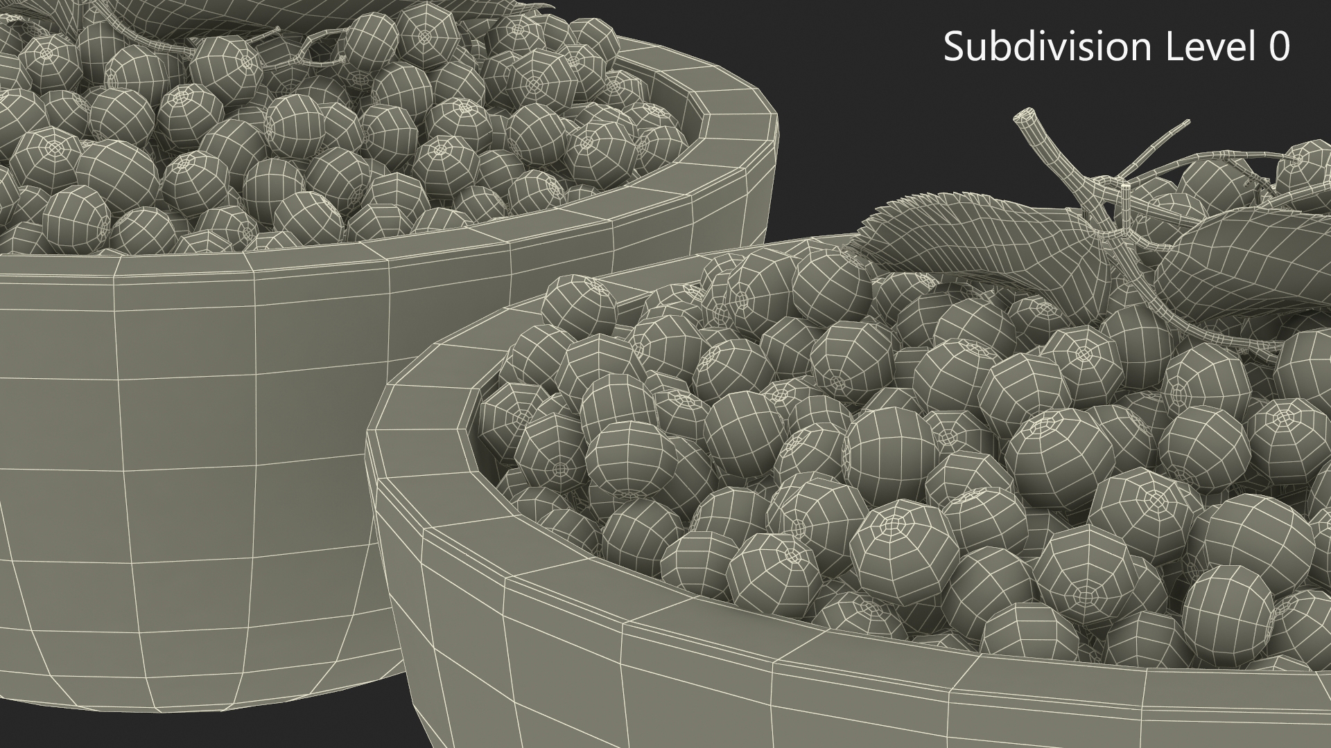 3D Bowl of Elderberry model