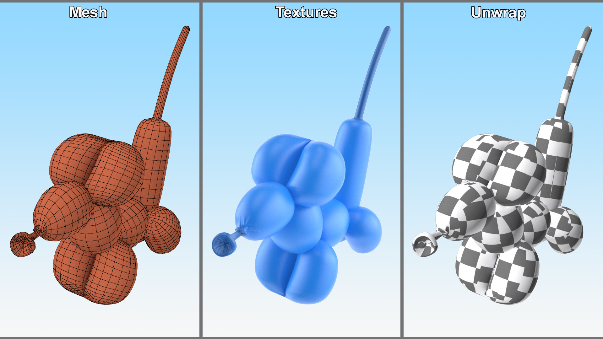 3D model Balloon Animal Mouse