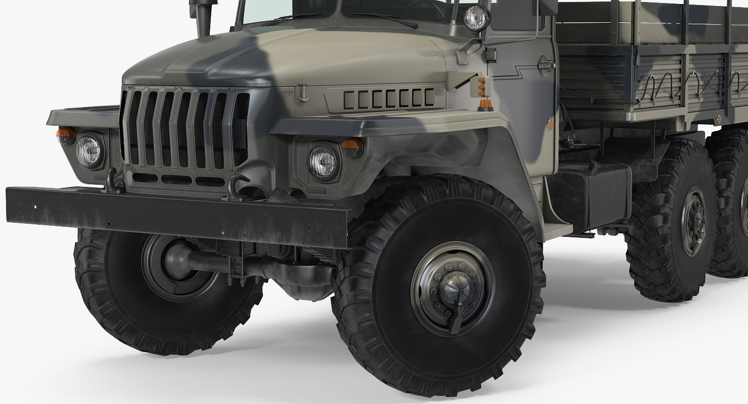 Military Truck URAL 4320 3D model