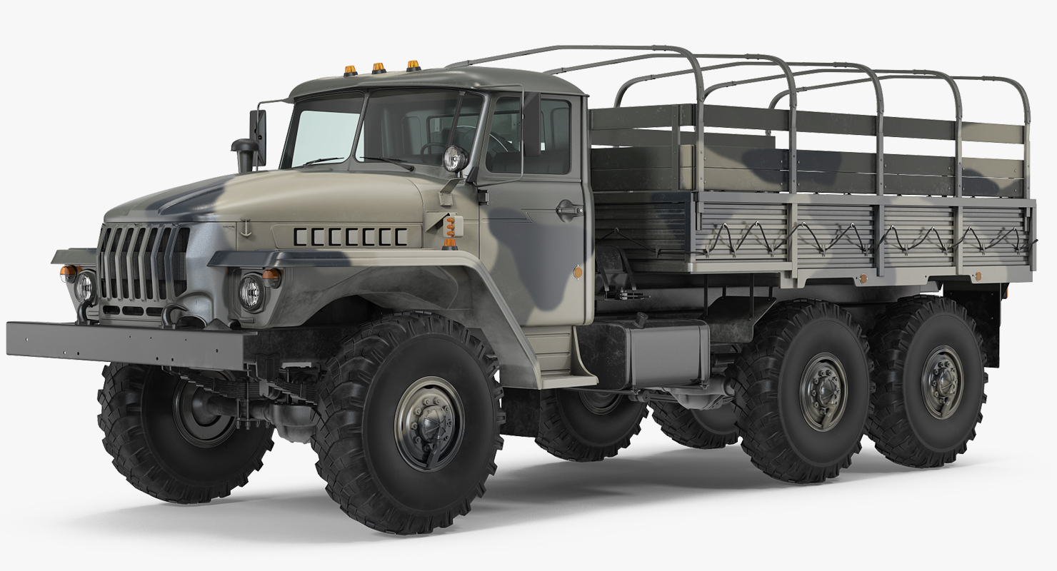 Military Truck URAL 4320 3D model