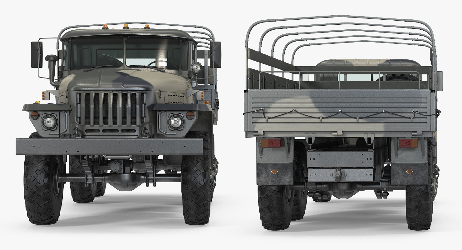 Military Truck URAL 4320 3D model