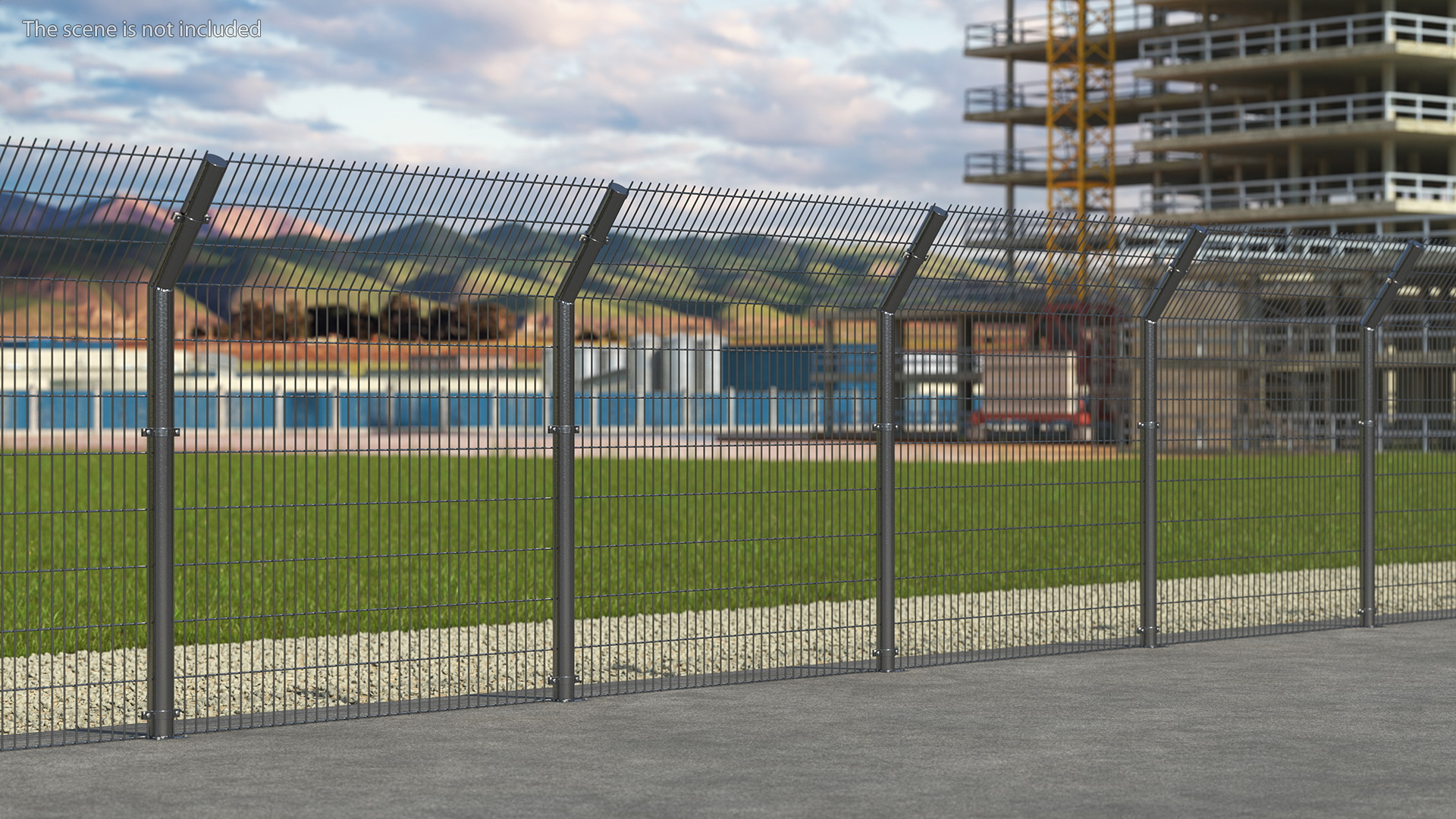 3D model Mesh Fence