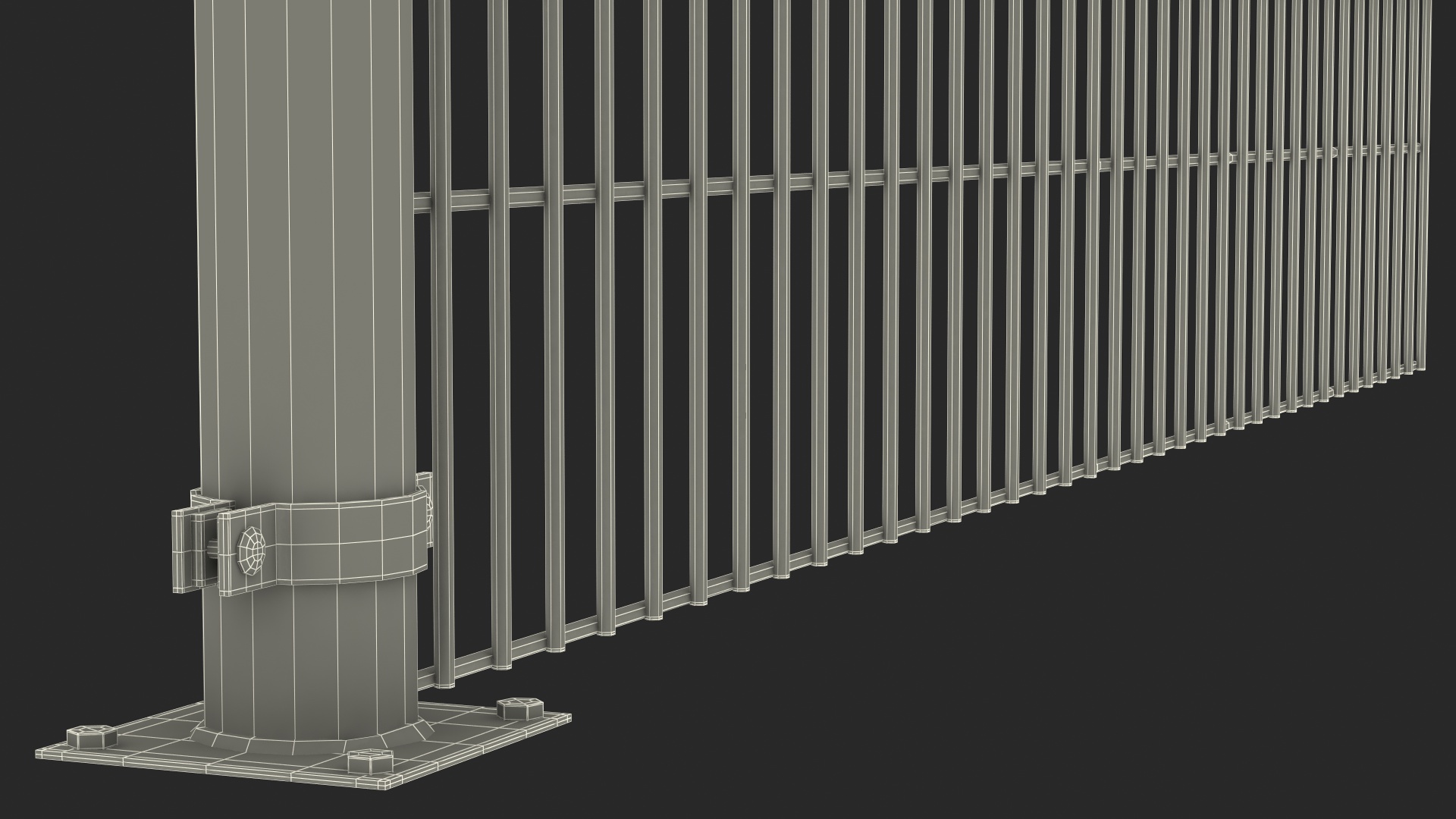 3D model Mesh Fence