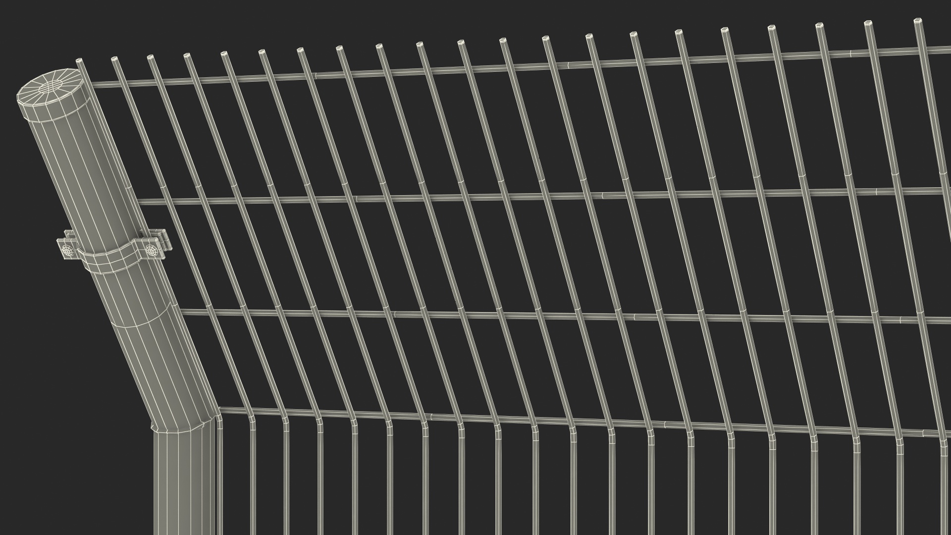 3D model Mesh Fence