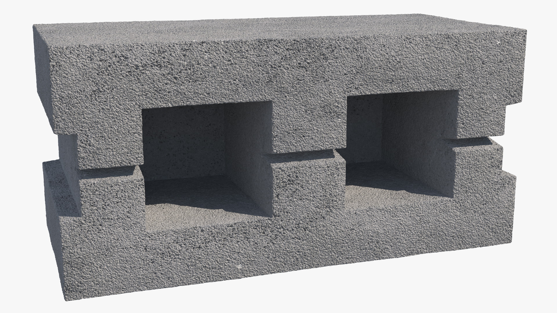 3D Hollow Concrete Wall Brick