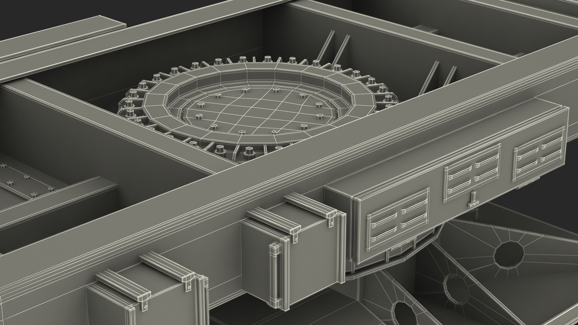 3D ELTA ELM 2084 Multi Mission Radar model