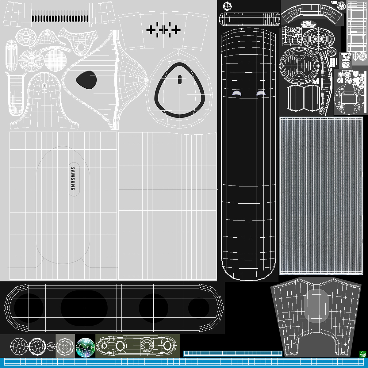 3D Samsung Bot Handy Smile model