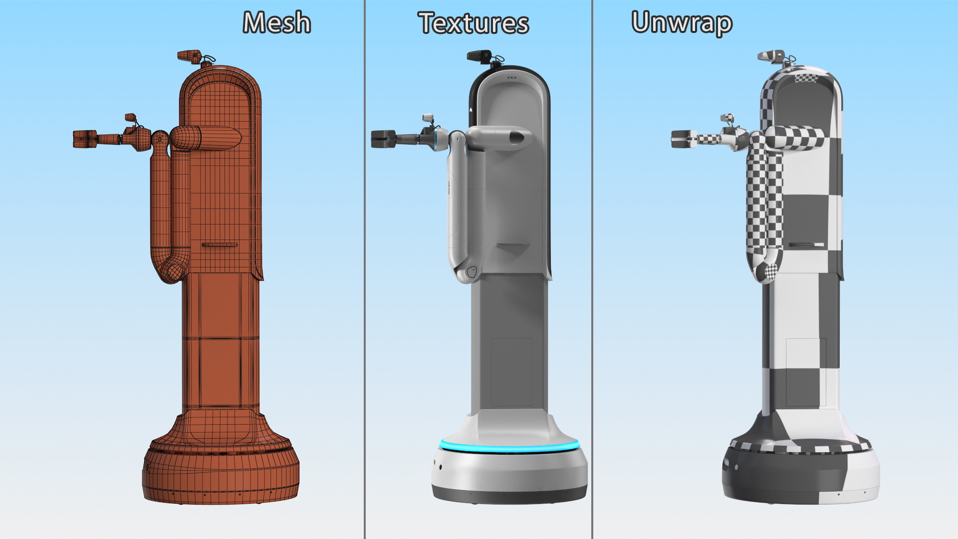 3D Samsung Bot Handy Smile model