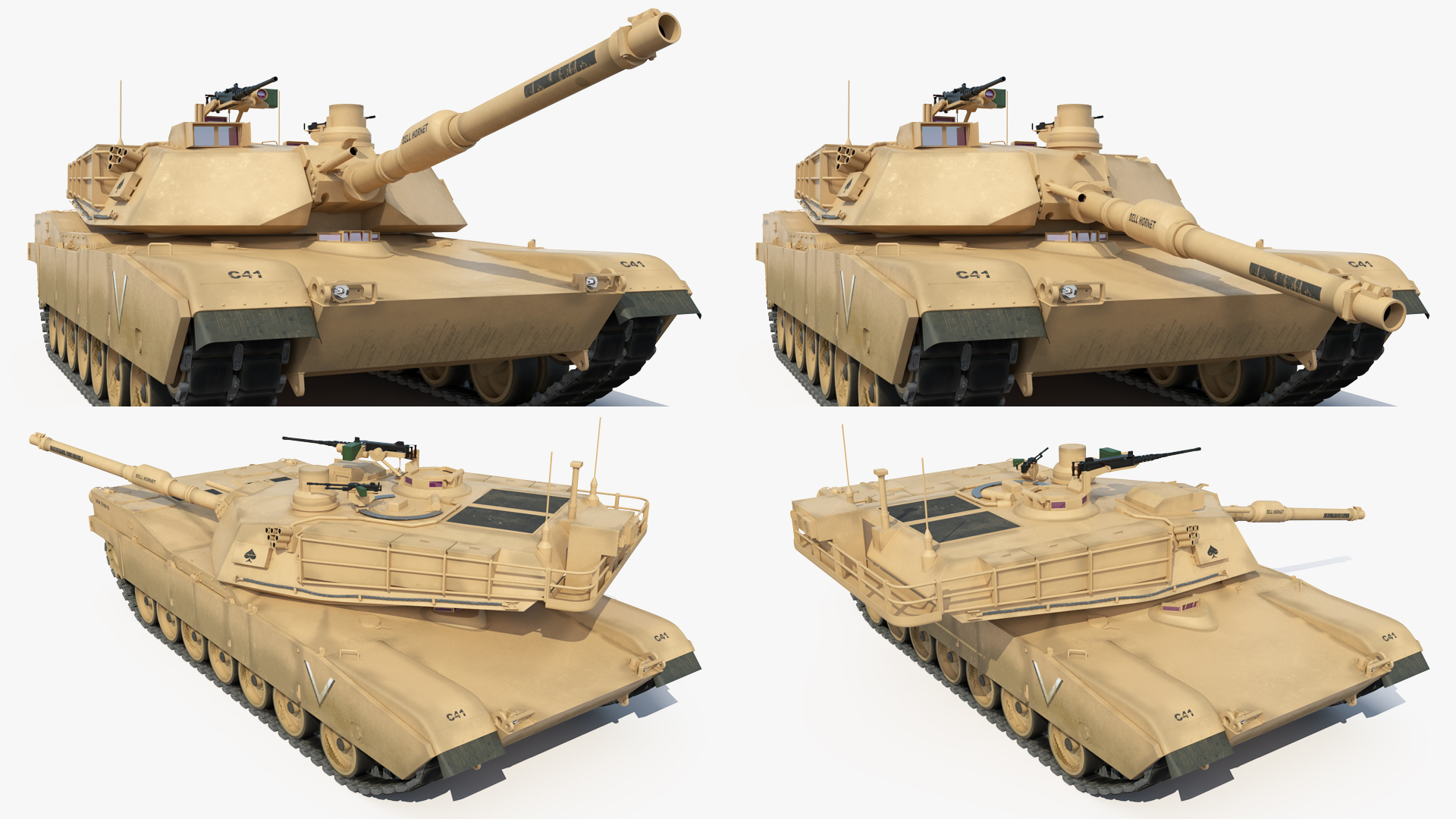 3D model M1A2 Abrams Tanks Upload on C-17 Globemaster III Rigged