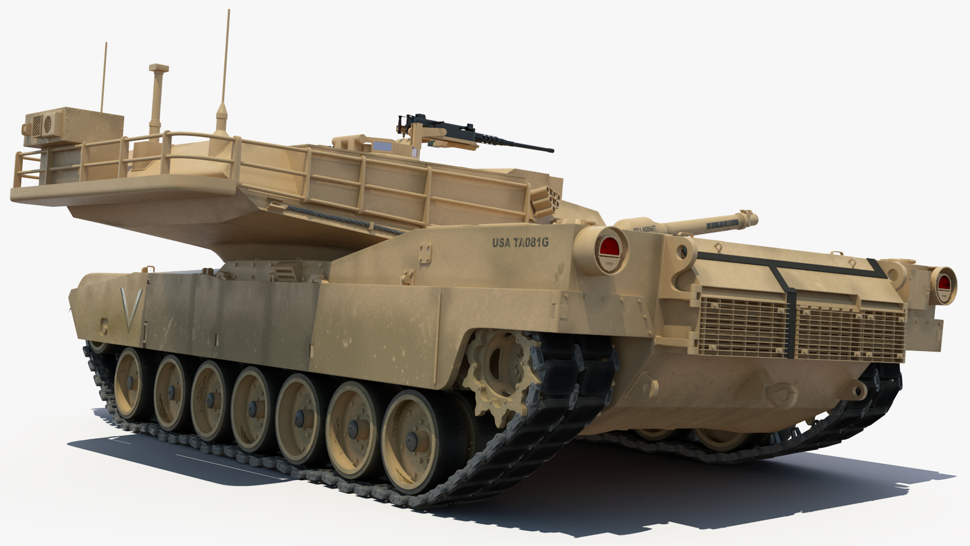 3D model M1A2 Abrams Tanks Upload on C-17 Globemaster III Rigged