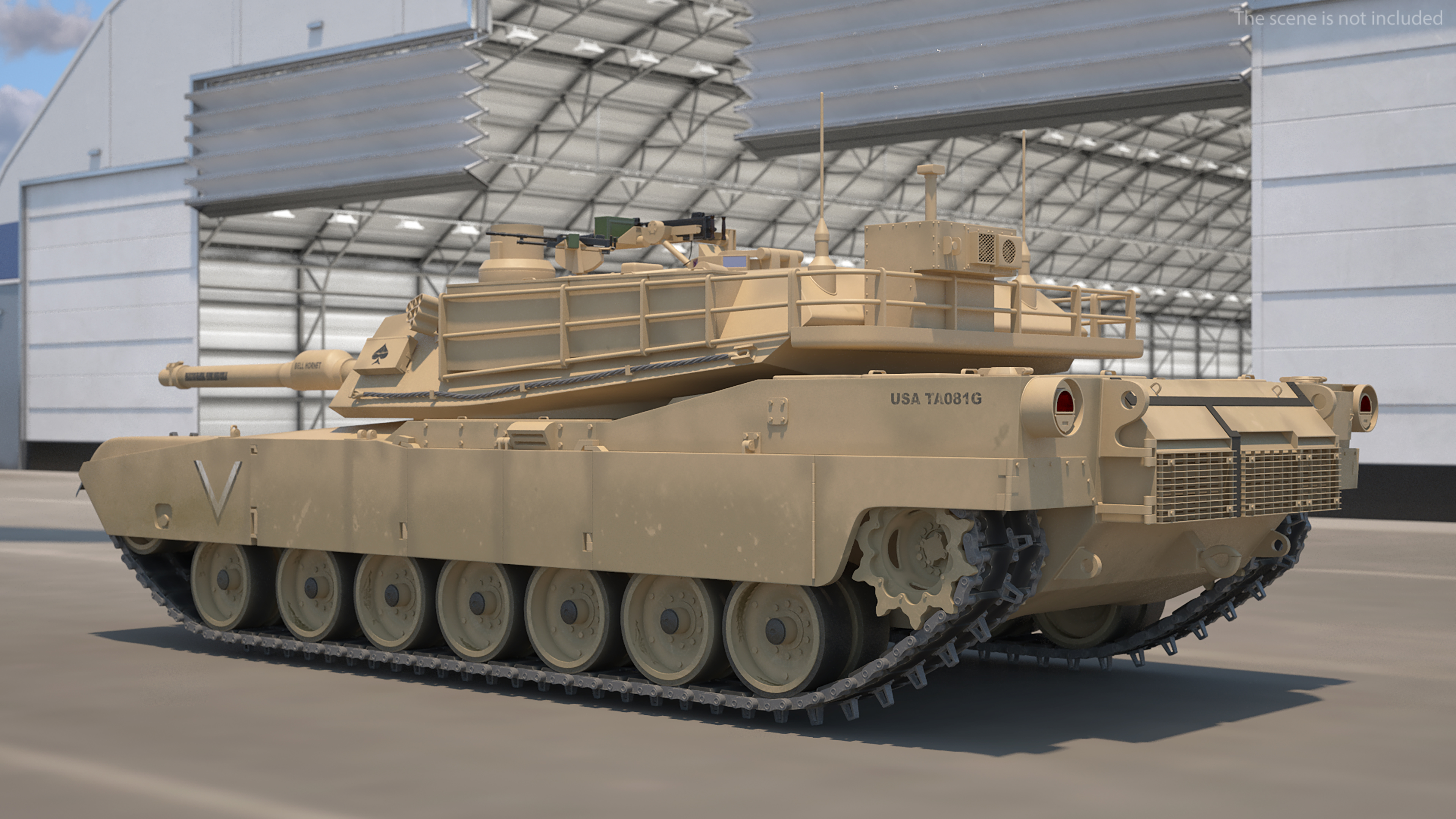 3D model M1A2 Abrams Tanks Upload on C-17 Globemaster III Rigged