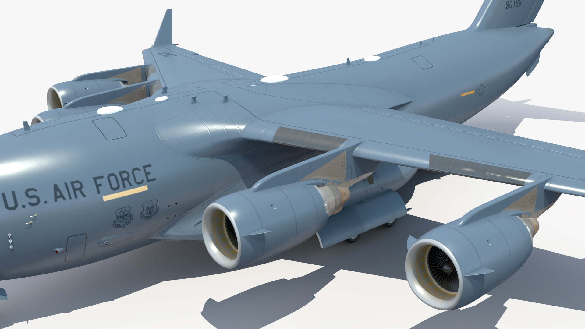 3D model M1A2 Abrams Tanks Upload on C-17 Globemaster III Rigged