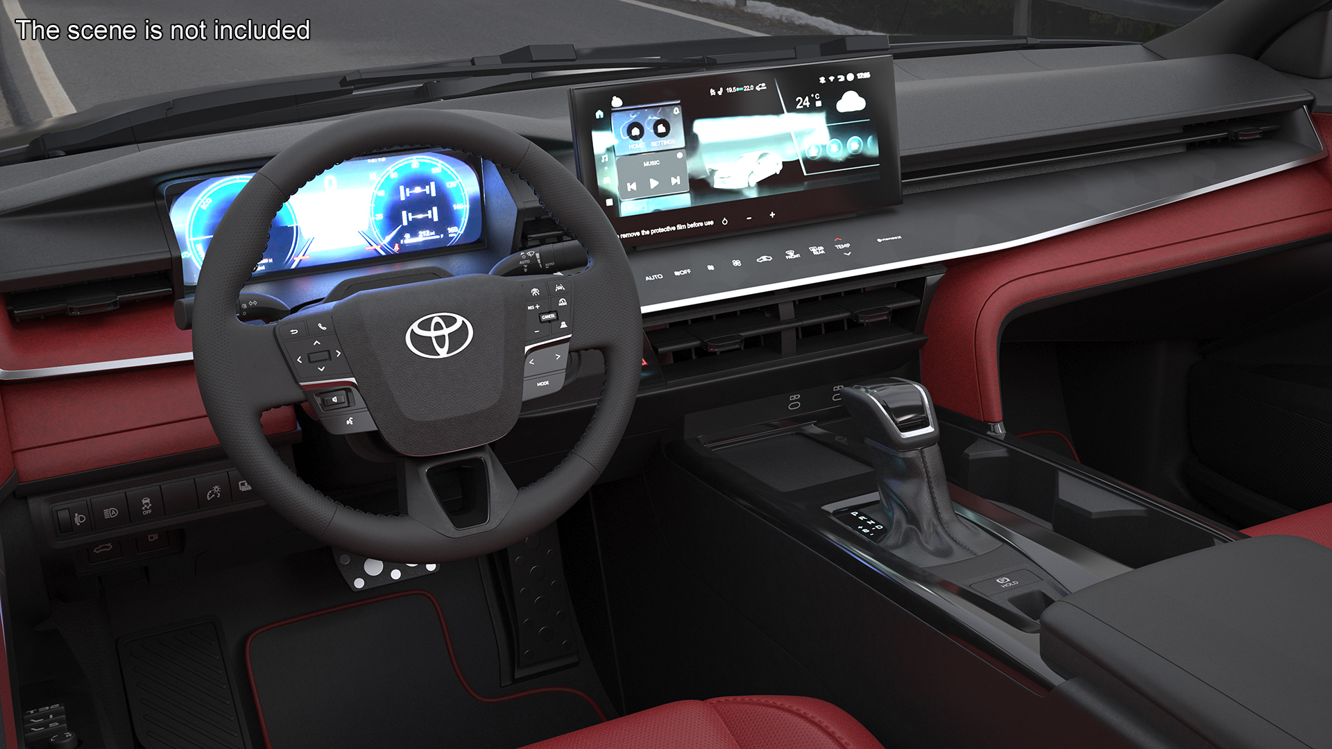 3D Toyota Camry 2025 Hybrid Underground Rigged model