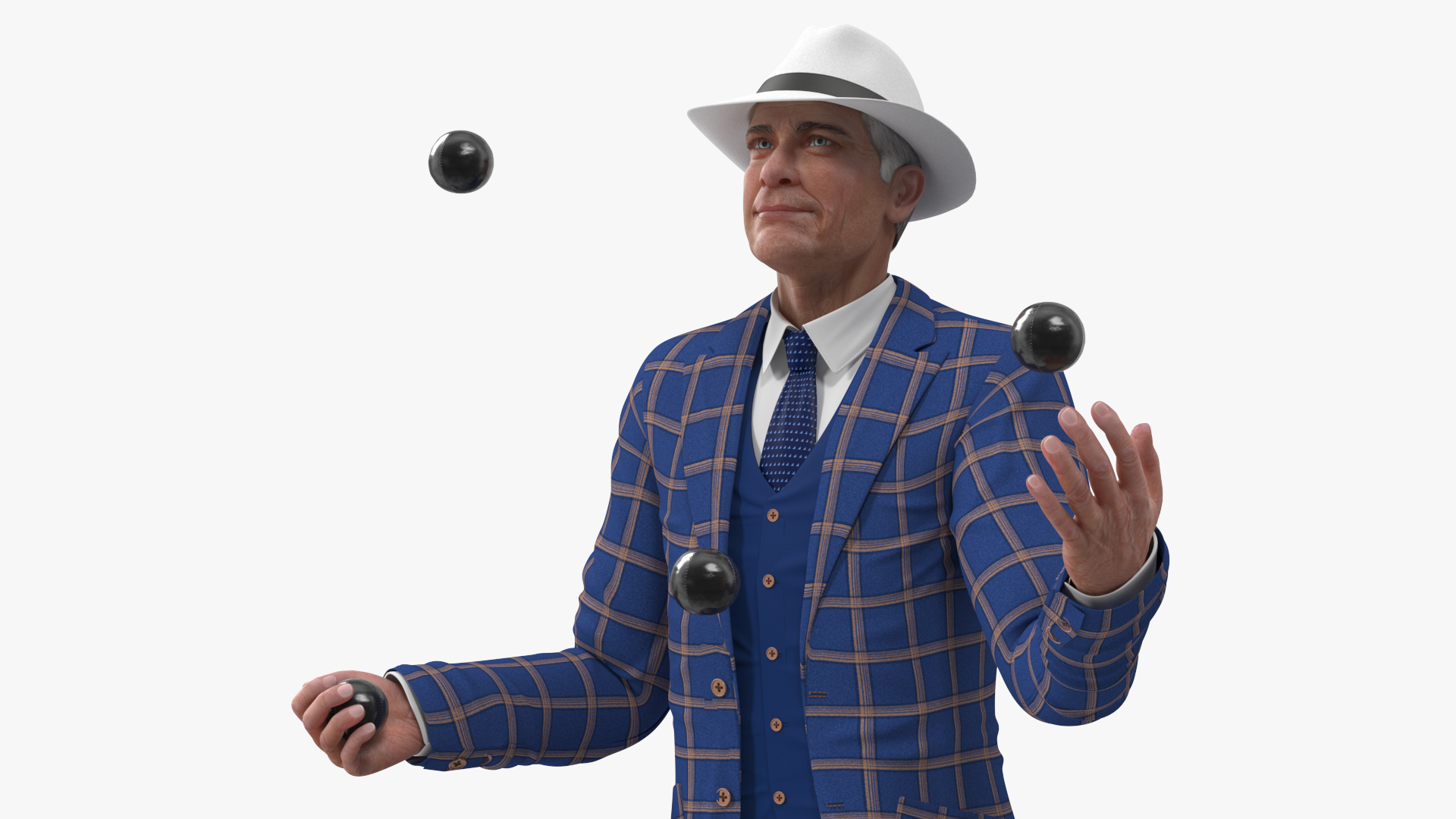 3D Juggler with Balls model