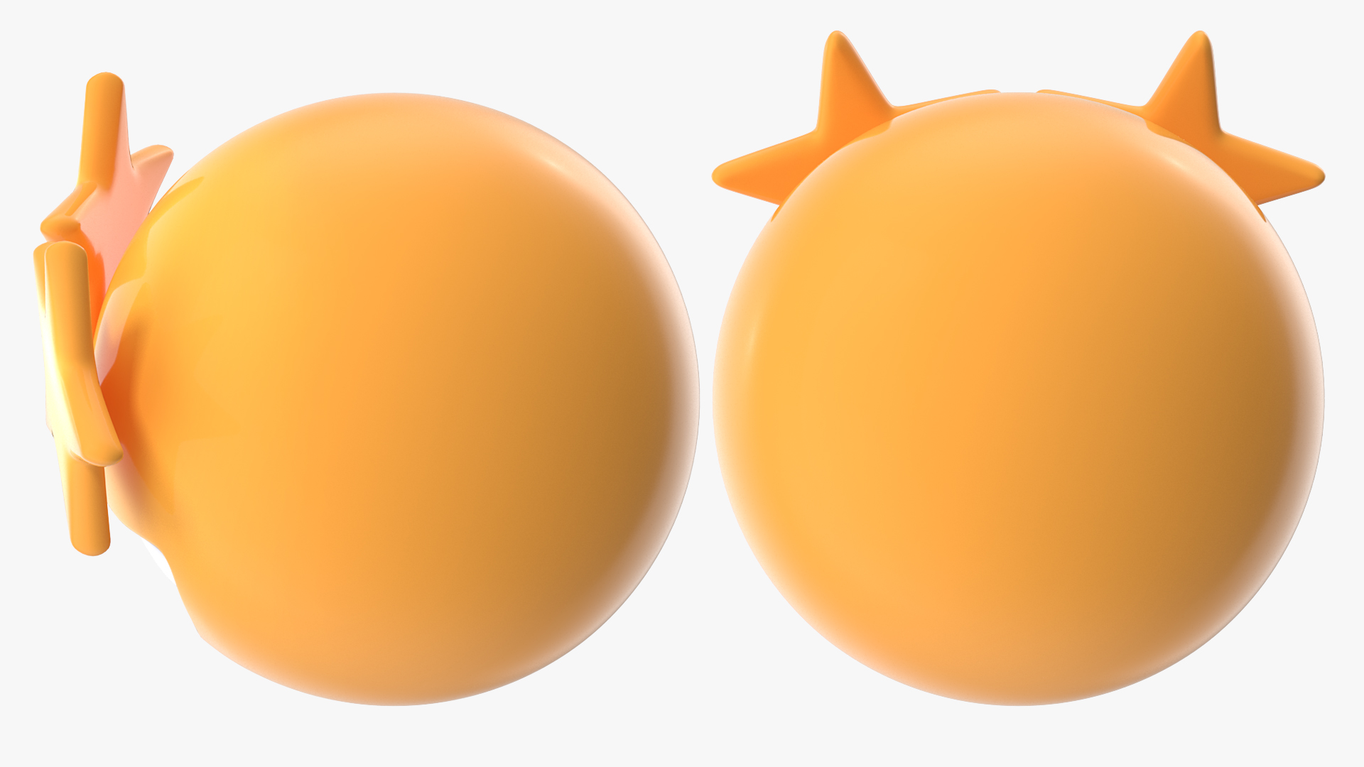 3D model Star Eyes Emoji