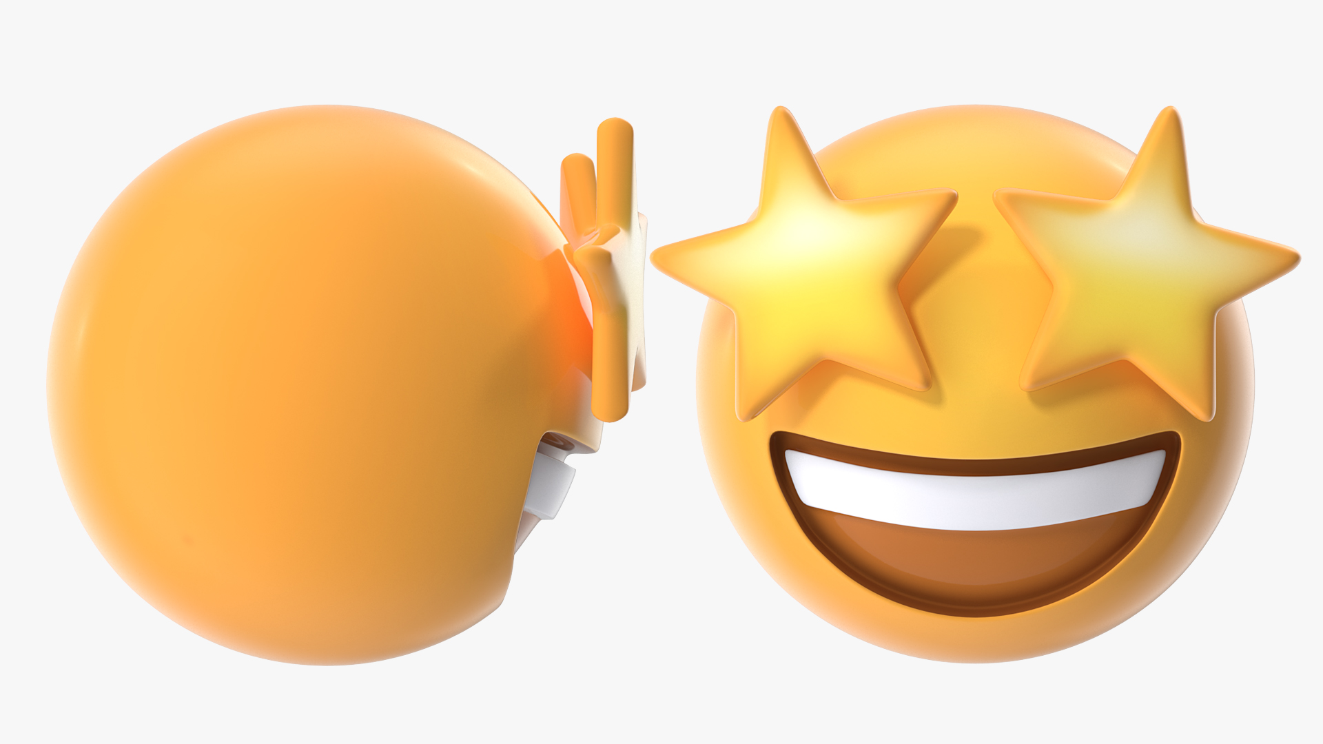 3D model Star Eyes Emoji