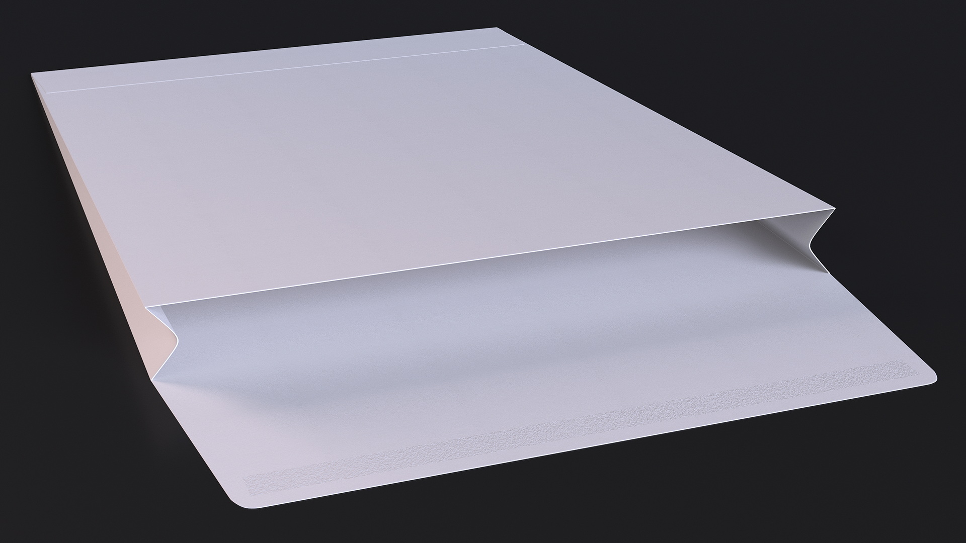 3D White Gusset Envelope Rigged model