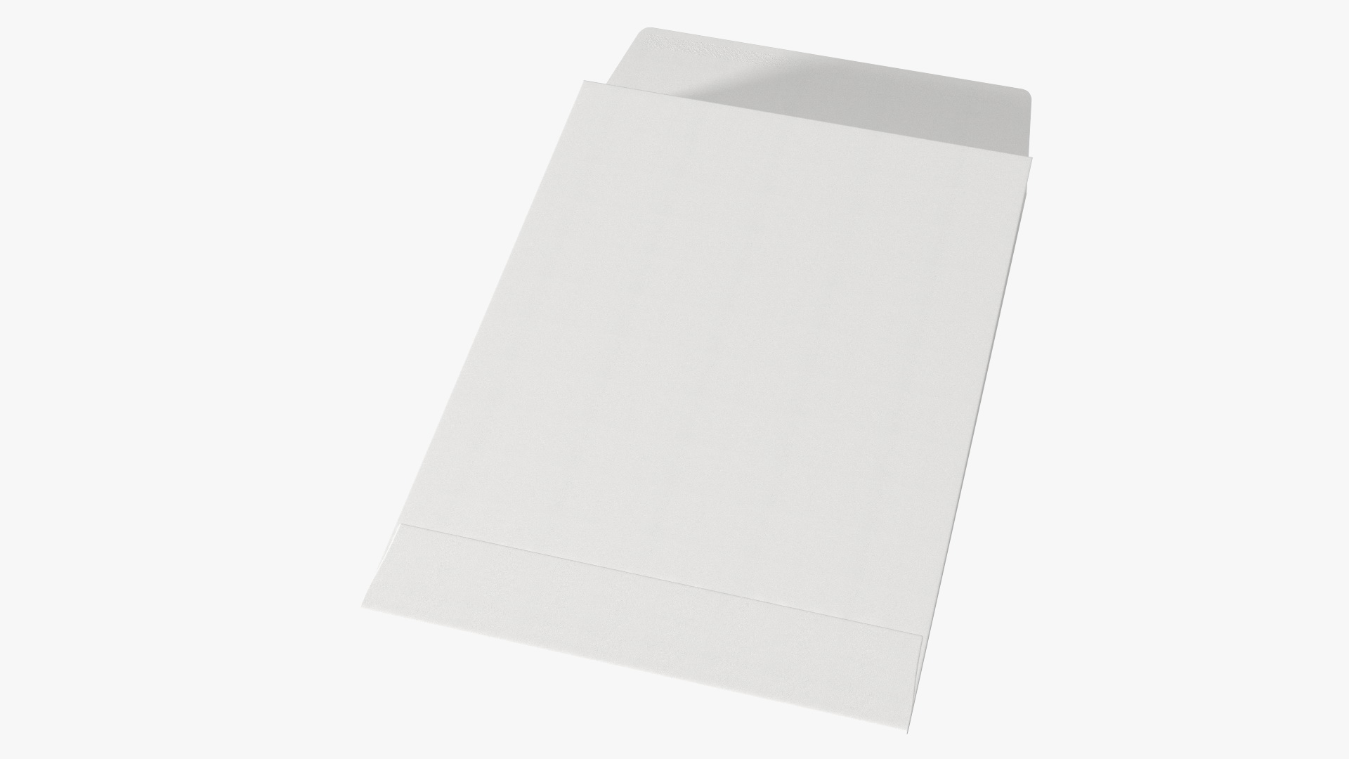 3D White Gusset Envelope Rigged model