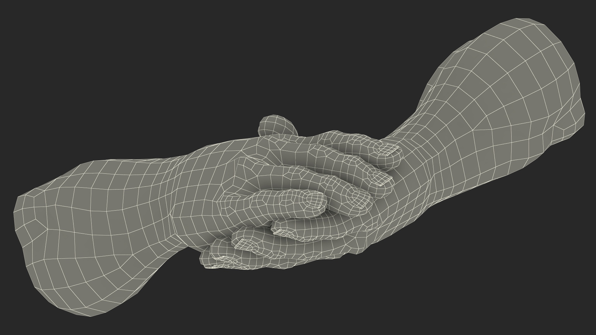 3D model Handshake Hulk Hands