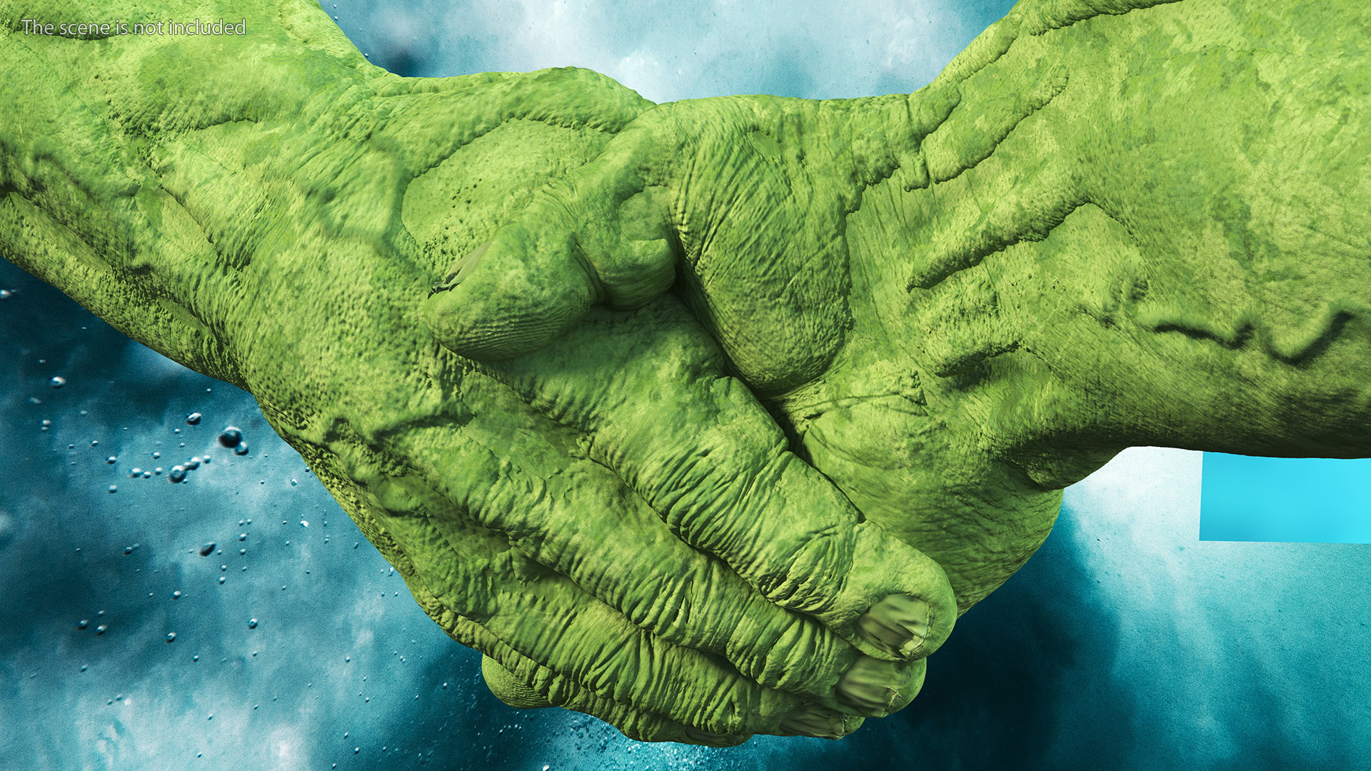 3D model Handshake Hulk Hands