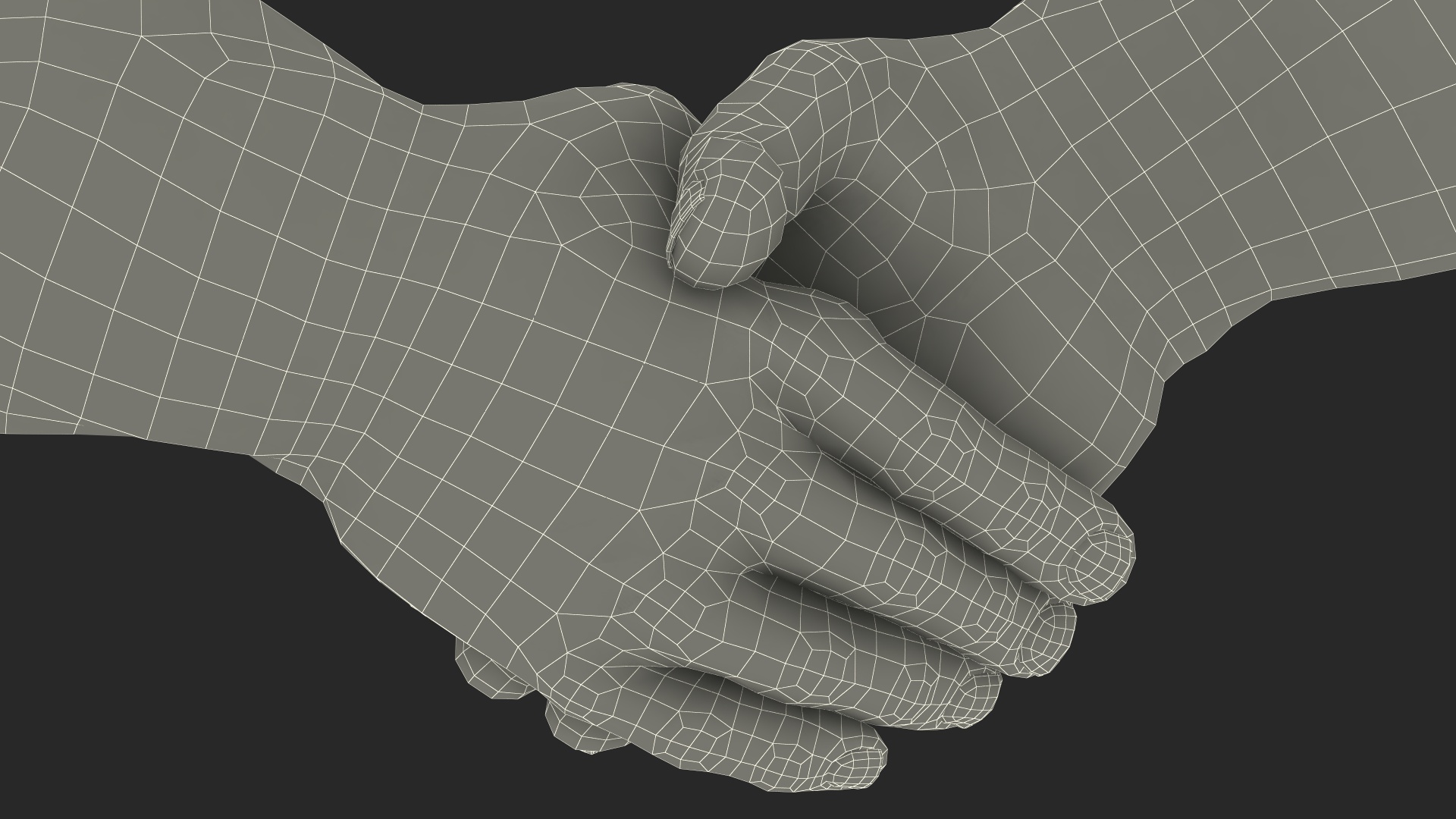 3D model Handshake Hulk Hands