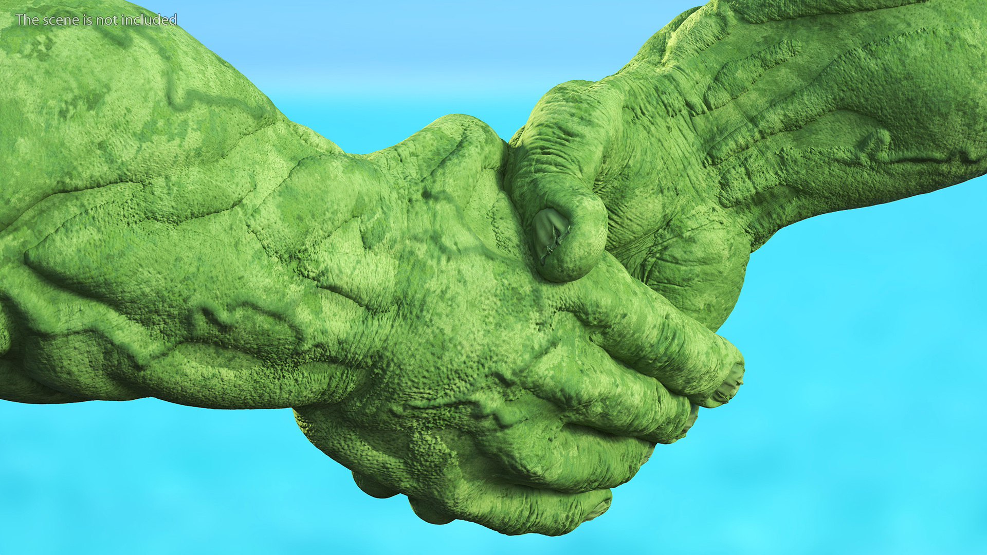 3D model Handshake Hulk Hands