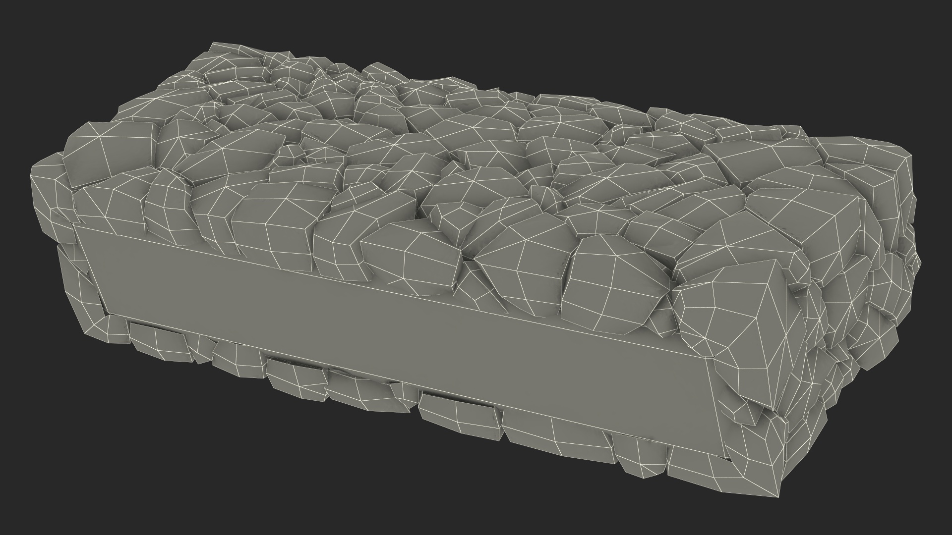 3D model Weathered Stone Wall