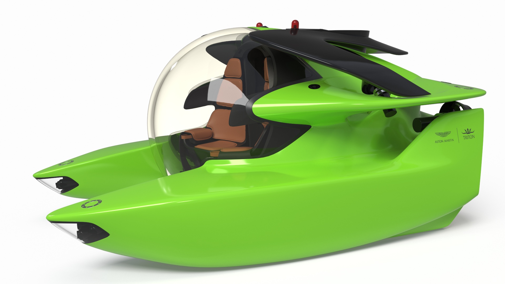 Aston Martin Luxurious Personal Submarine Green 3D