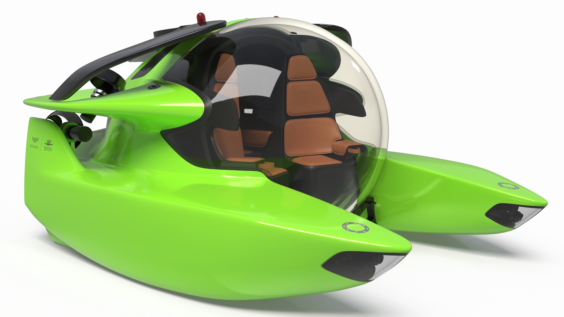 Aston Martin Luxurious Personal Submarine Green 3D