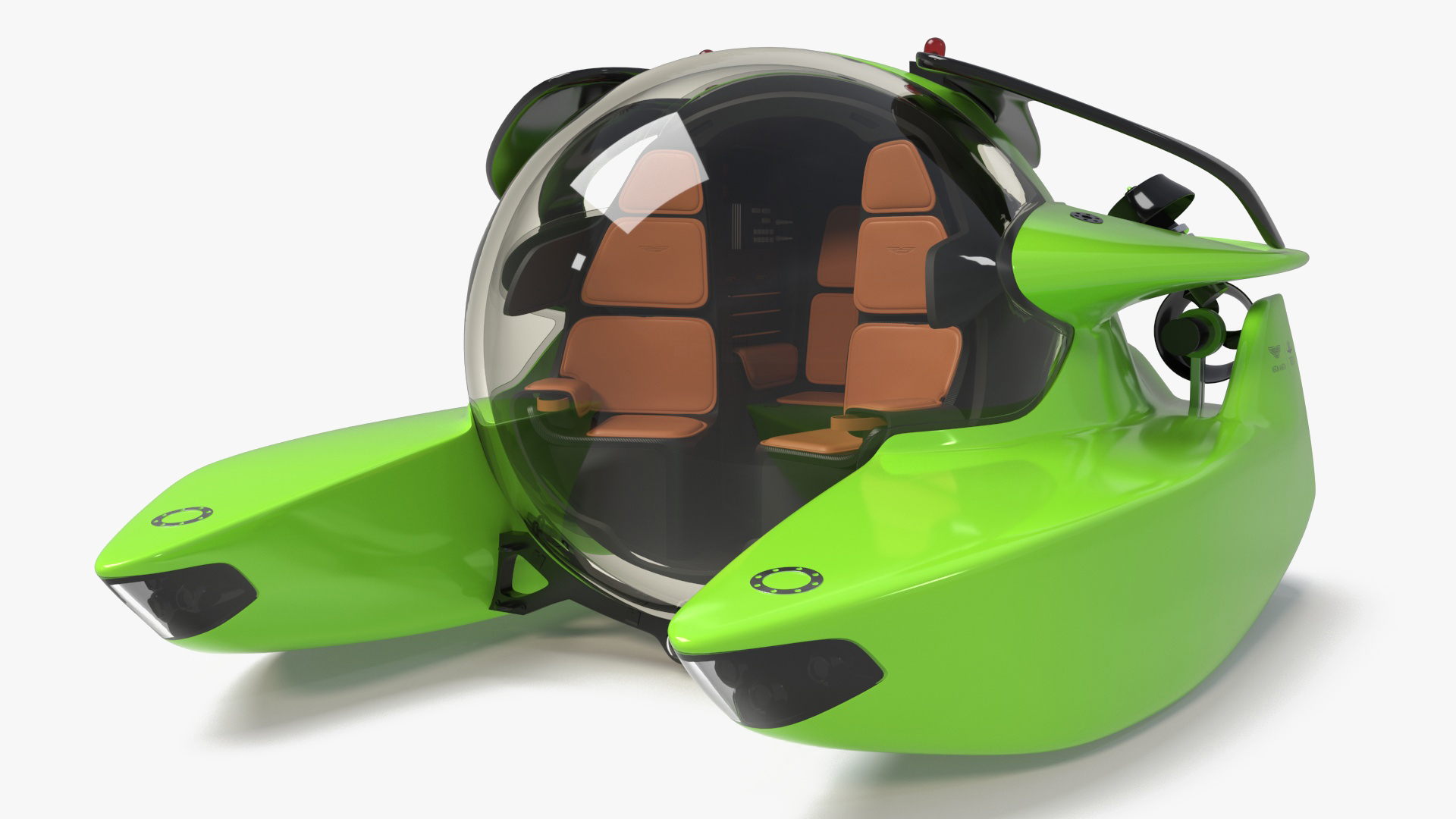 Aston Martin Luxurious Personal Submarine Green 3D