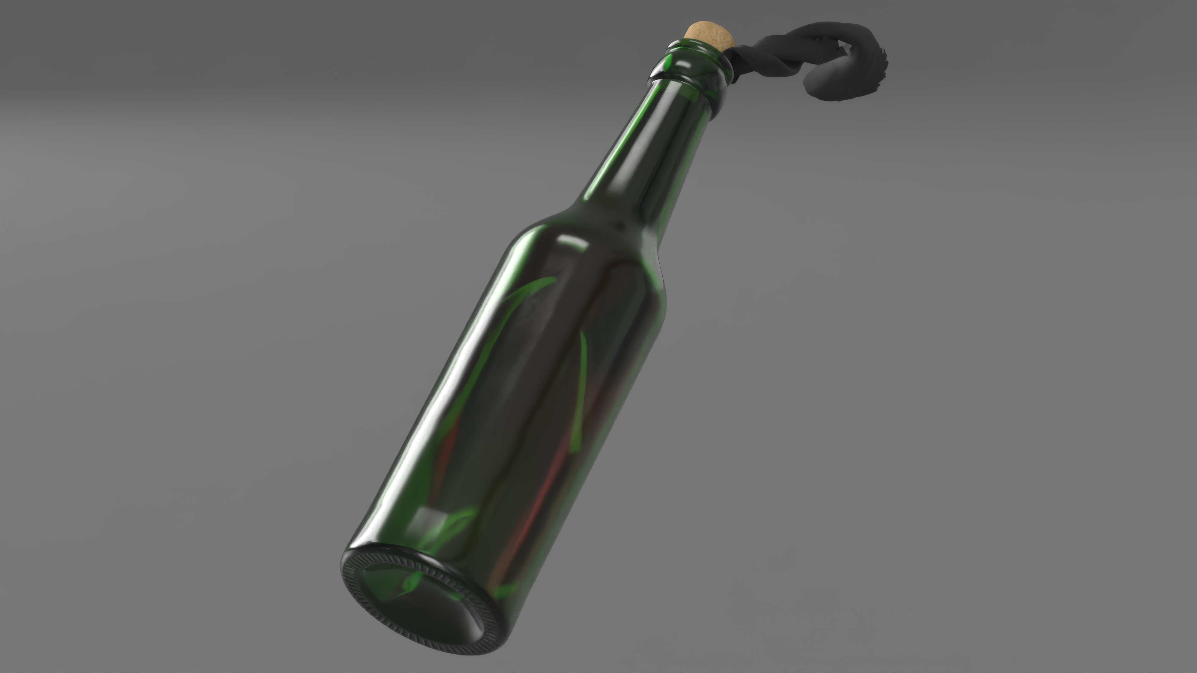 Incendiary Bottle Flying 3D model