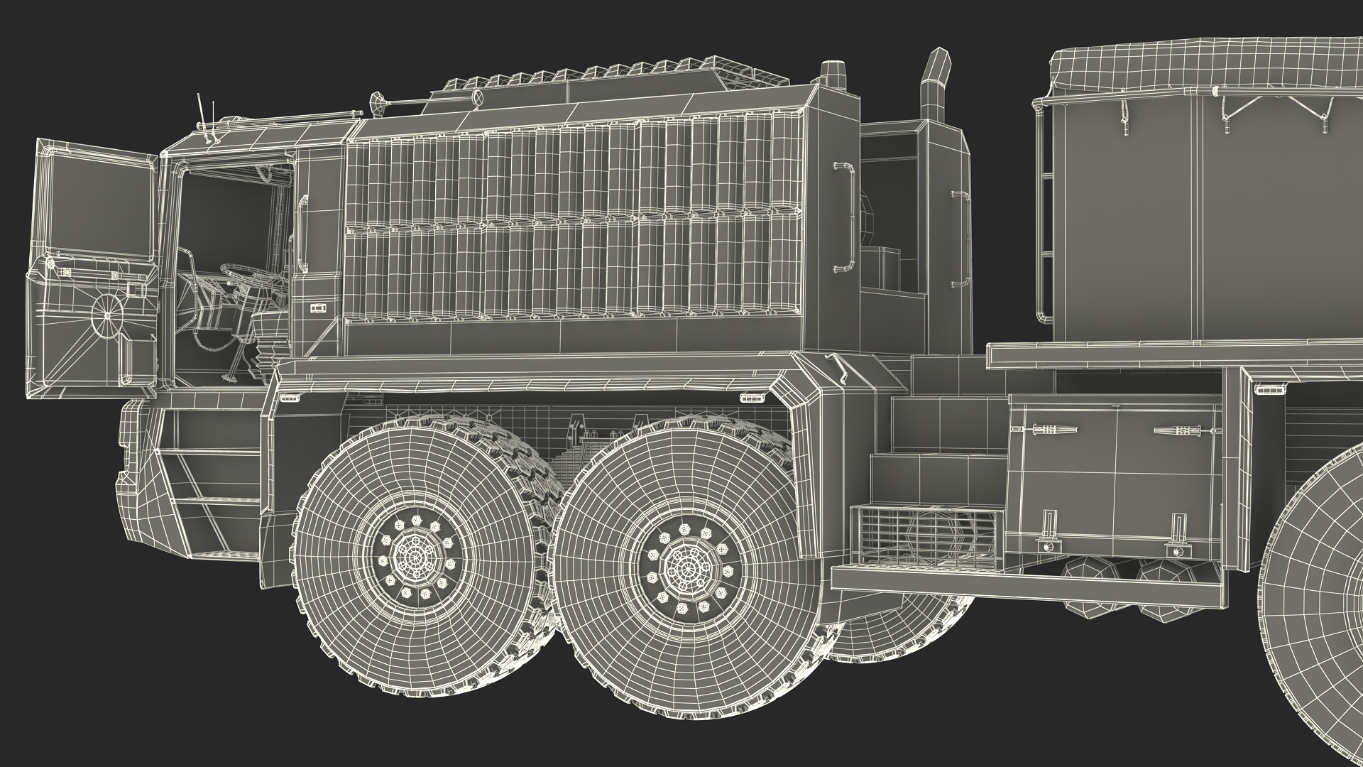 ALE Trojan 8870 Heavy Haulage Tractor Rigged 3D model