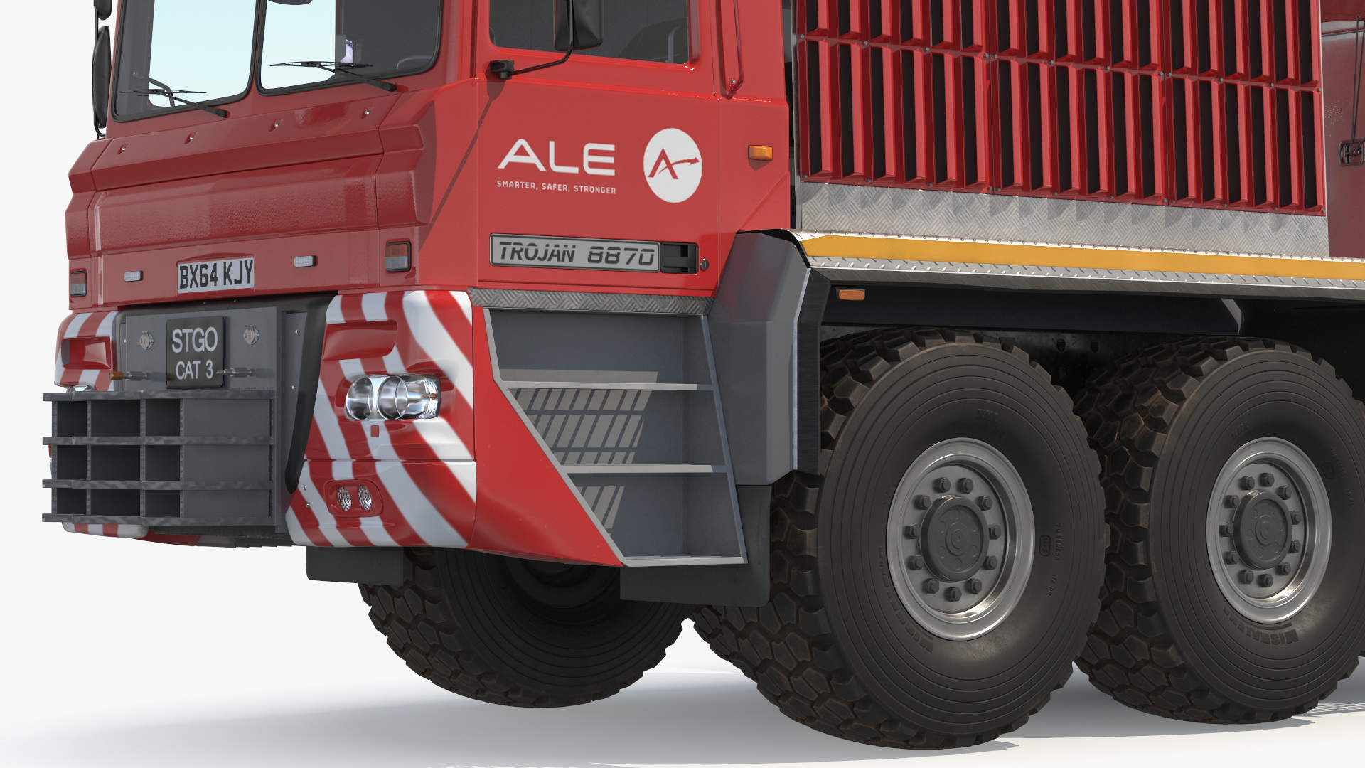 ALE Trojan 8870 Heavy Haulage Tractor Rigged 3D model