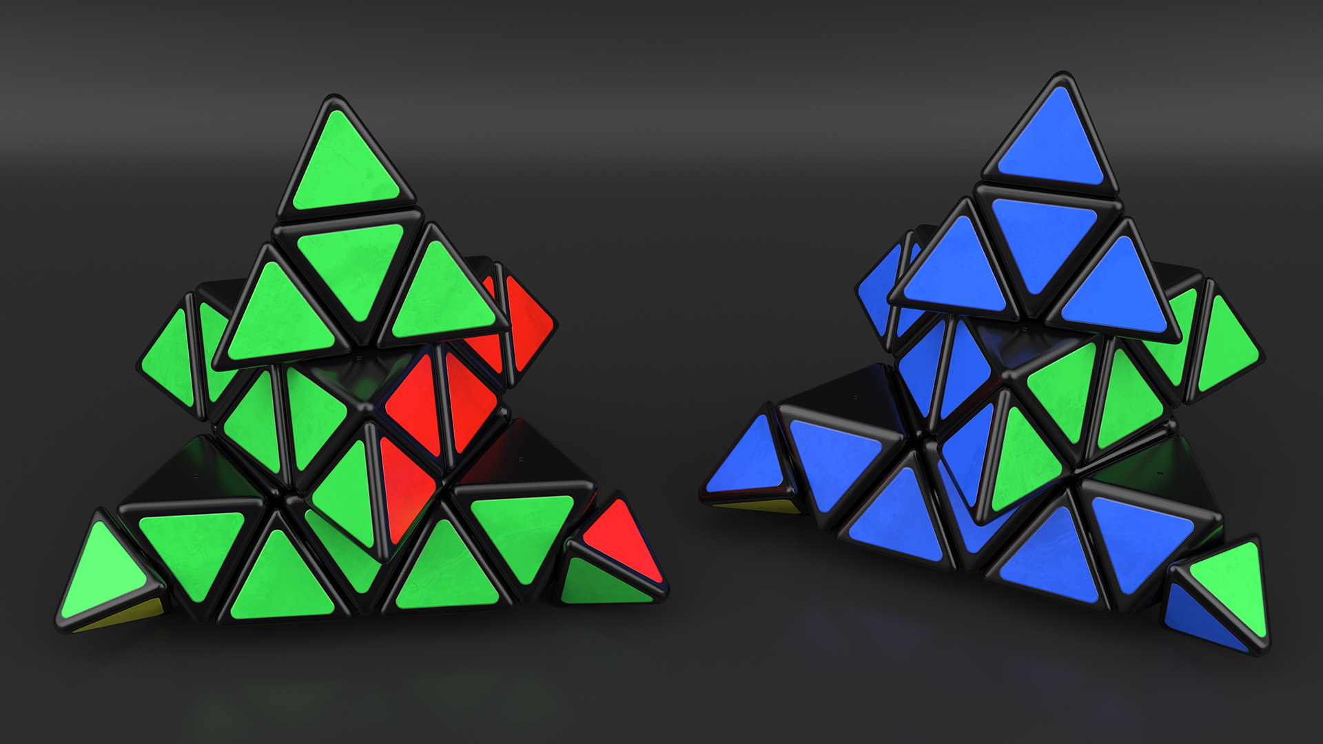 3x3 Pyraminx Cube Magic Twist 3D model