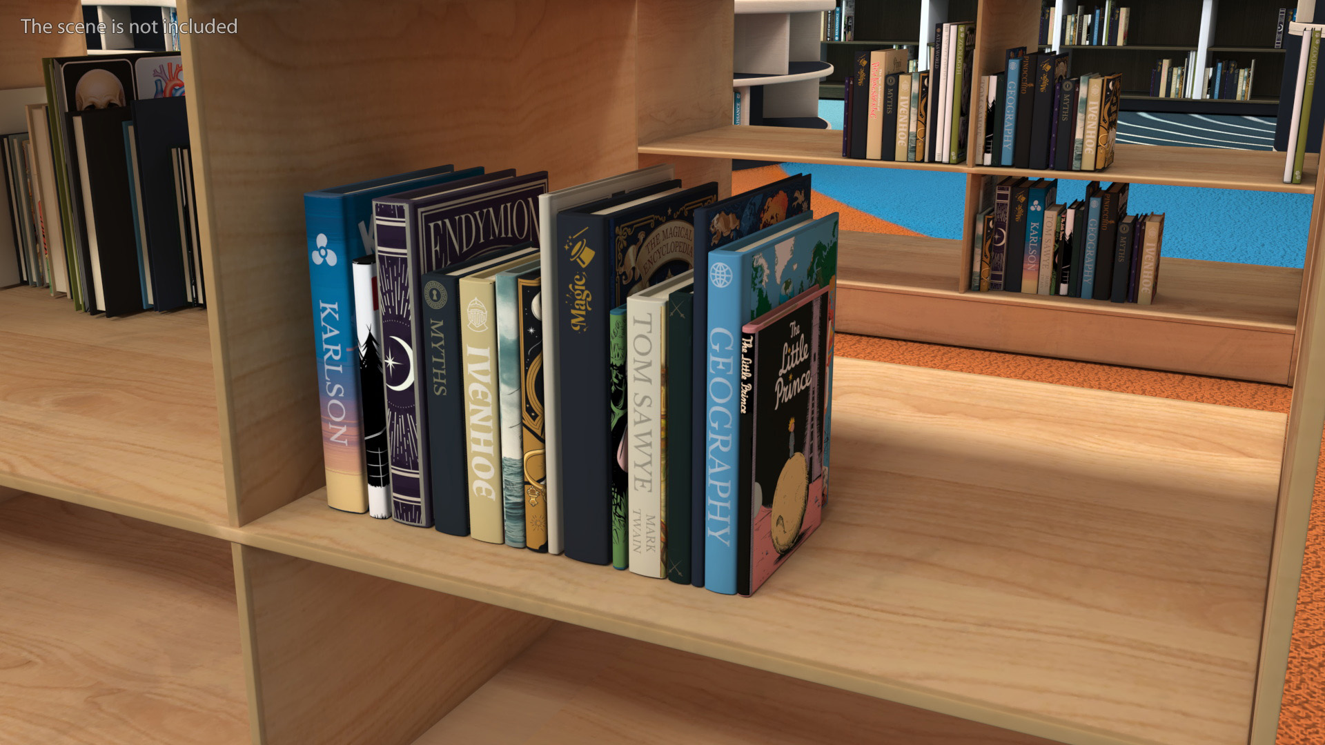 3D model Books For Shelf