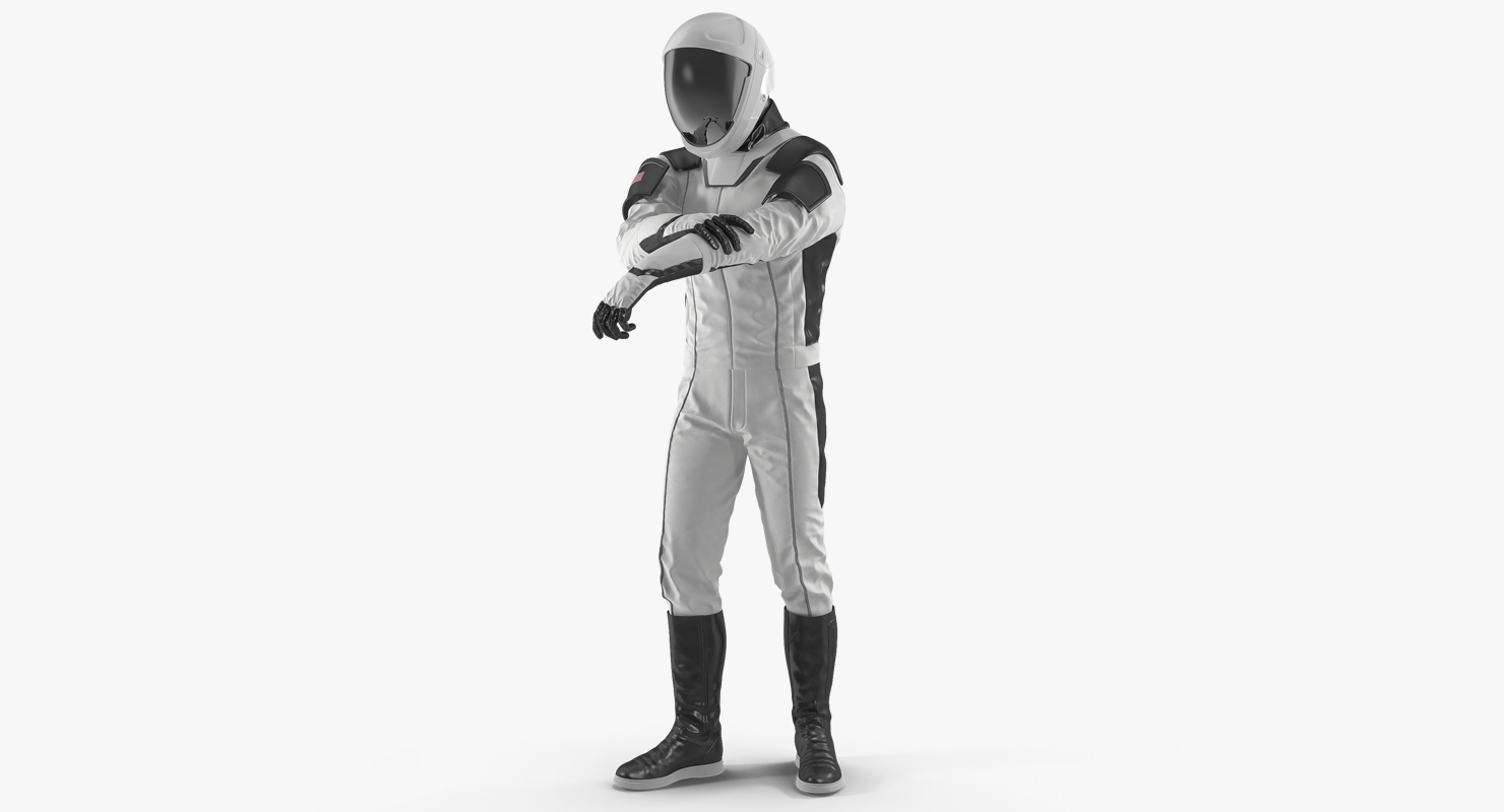 3D Futuristic Astronaut Space Suit Rigged model