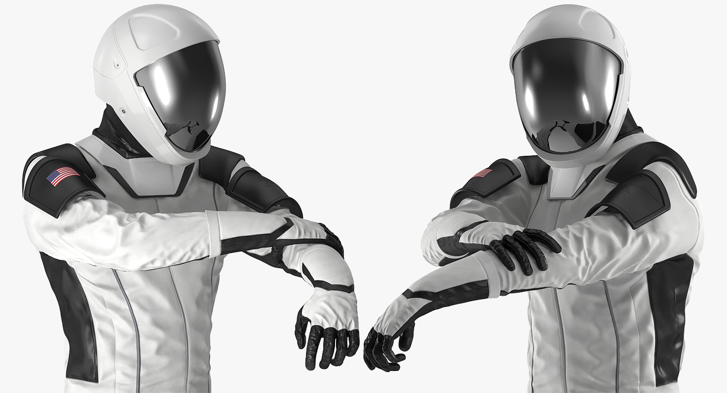 3D Futuristic Astronaut Space Suit Rigged model